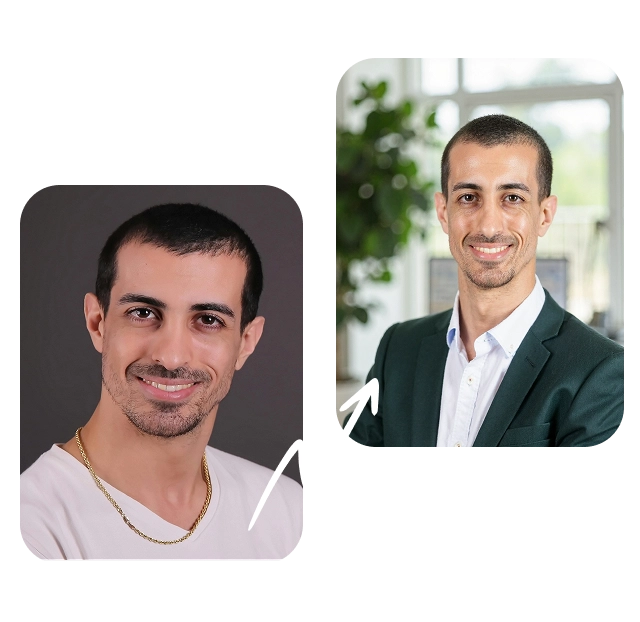 AI headshot generator sample